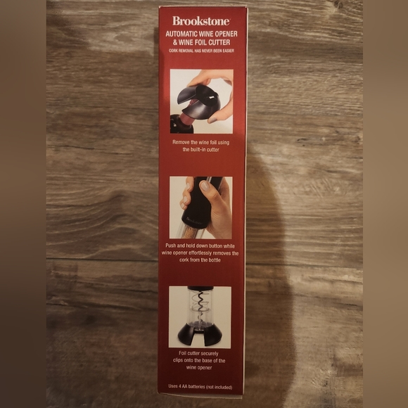 NIB AUTOMATIC WINE OPENER & WINE FOIL CUTTER - Picture 4 of 5